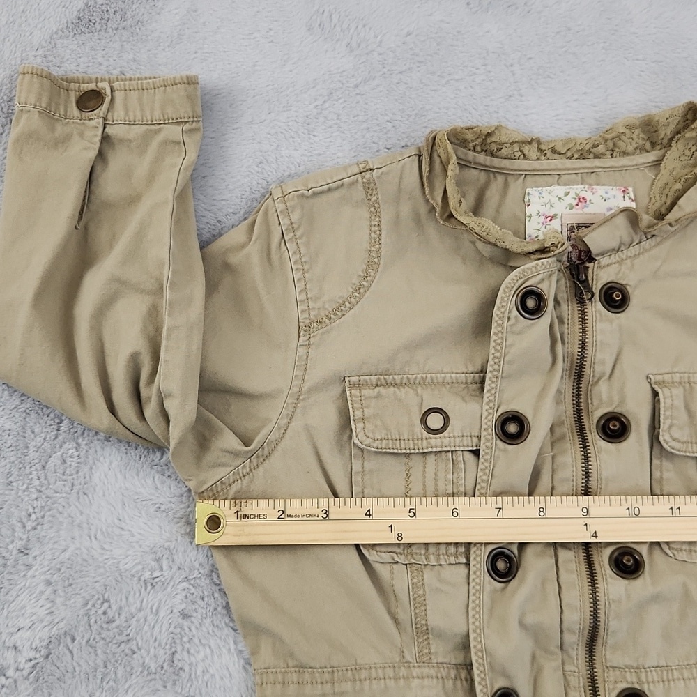 DECREE tan zip-up jacket size medium - Picture 8 of 11